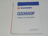 Instructieboekje Suzuki GSX F 650