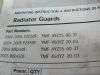 Radiator parts Yamaha WR 426  YZ 426