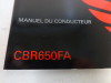 Instructieboekje Honda CBR 650 F
