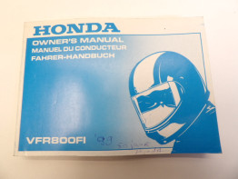 Instructieboekje Honda VFR 800 I