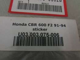 Overig Honda CBR 600 F