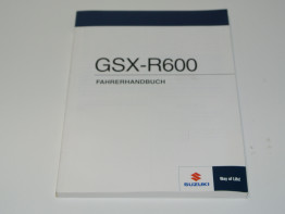 Manuel Suzuki GSX R 600