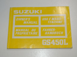 Fahrerhandbuch Suzuki GS 450