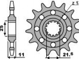 Voortandwiel Yamaha YZF R6