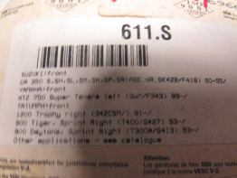 Remblokken voor Yamaha XTZ Tenere