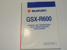 Instructieboekje Suzuki GSX R 600