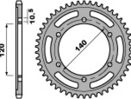 Achtertandwiel Suzuki GSX R 1300 Hayabusa