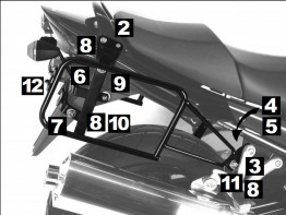 Koffer halter set Suzuki GSX F 650