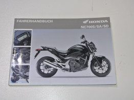 Fahrerhandbuch Honda NC 700 S