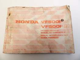 Instructieboekje Honda VF 500 