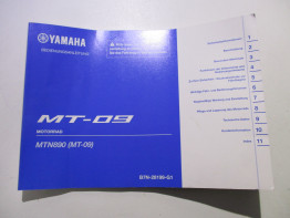Manuel Yamaha MT 09