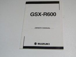 Instructieboekje Suzuki GSX R 600