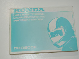 Instructieboekje Honda CBR 600 F