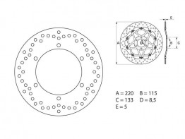 Remblokken achter Ducati Multistrada 620