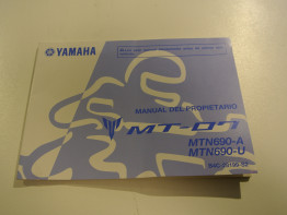 Instructieboekje Yamaha MT 07