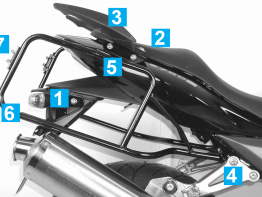 Suitcase bracket set Kawasaki Z 750