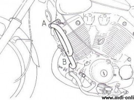 Valbeugel Yamaha XV 535 Virago