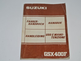 Fahrerhandbuch Suzuki GSX 400 E