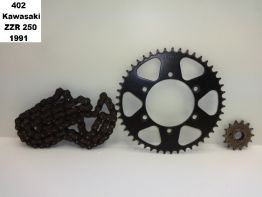 Ketting en tandwielset Kawasaki ZZR 250