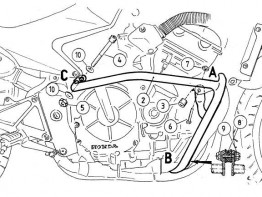 Motorschutzbugel Sturzbugel Honda CBF 600