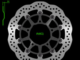 Brake disc front Suzuki GSX R 600