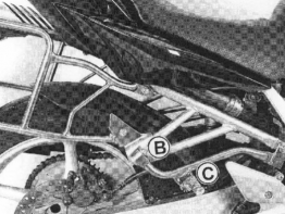 Duo footrest set Yamaha FZ6