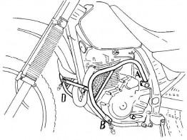 Motorschutzbugel Sturzbugel Suzuki DR 650