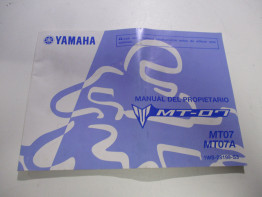 Instructieboekje Yamaha MT 07
