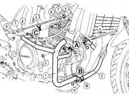 Valbeugel Honda CBF 500