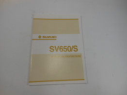 Fahrerhandbuch Suzuki SV 650