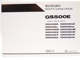 Parts book Suzuki GS 500 E