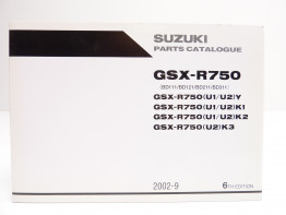 Parts book Suzuki GSX R 750