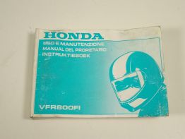Instructieboekje Honda VFR 800 I