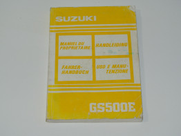 Instructieboekje Suzuki GS 500 E