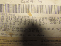 Remblokken voor Suzuki GSX R 750