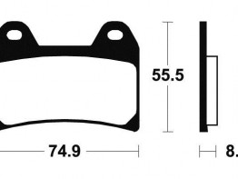 Remblokken voor Ducati 848