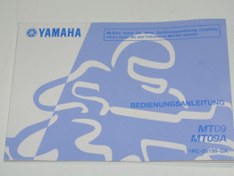 Instructieboekje Yamaha MT 09