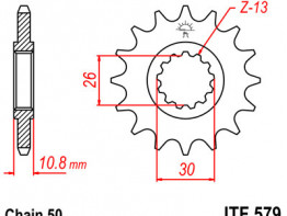 Voortandwiel Yamaha YZF R1