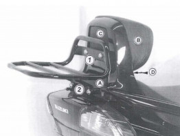 Topkofferdrager Suzuki Burgman AN 250