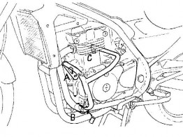 Motorschutzbugel Sturzbugel Kawasaki ER 5