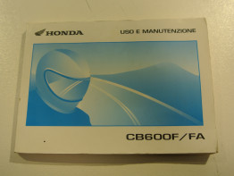 Instructieboekje Honda CB 600 F