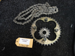 Chain and sprocket kit Adly 500 S Quad