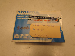 Instructieboekje Honda CBR Fireblade