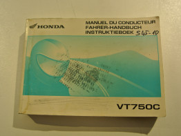Fahrerhandbuch Honda VT 750 Shadow