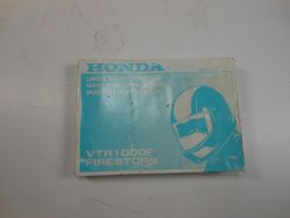 Instructieboekje Honda VTR 1000 F