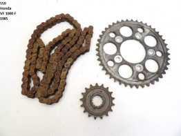 Ketting en tandwielset Honda VF 1000 F