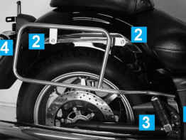 Kofferbeugel set Yamaha XVS 1300 Midnight Star