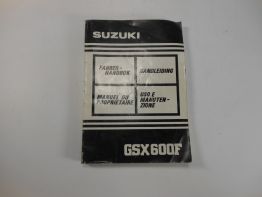 Instructieboekje Suzuki GSX F 600
