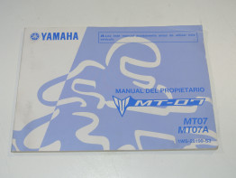 Instructieboekje Yamaha MT 07