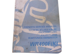Instruction manual Yamaha WR 400 F